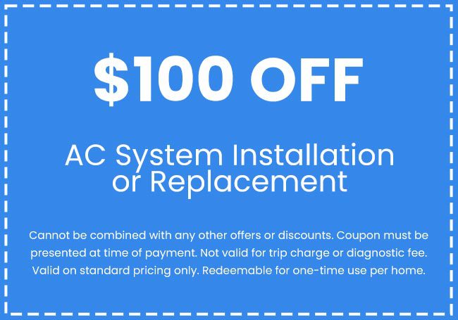Discounts on AC System Installation or Replacement
