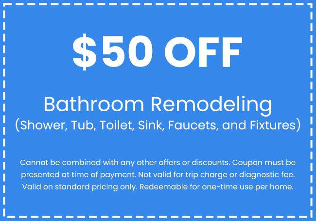 Discounts on Bathroom Remodeling