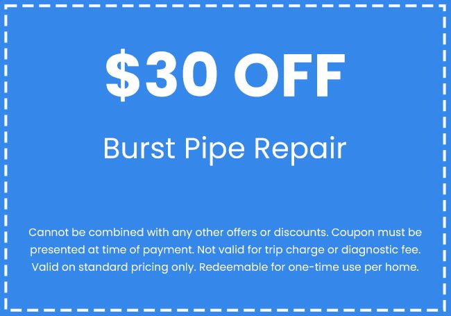 Discounts on Burst Pipe Repair