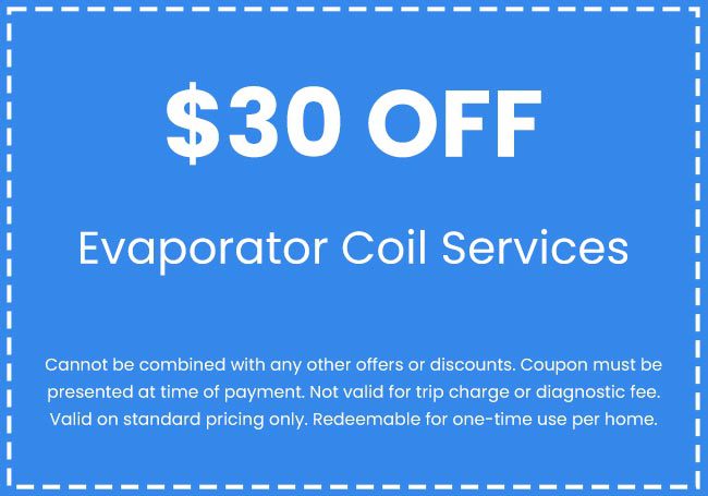 Discounts on Evaporator Coil Services