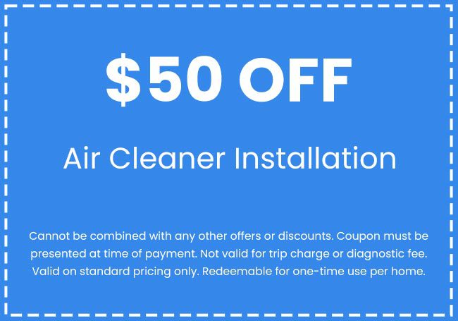 Discounts on Air Cleaner Installation