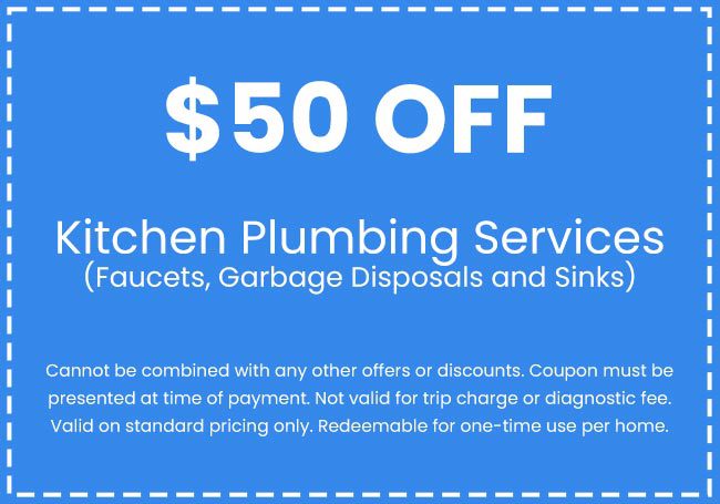 Discounts on Kitchen Plumbing Services