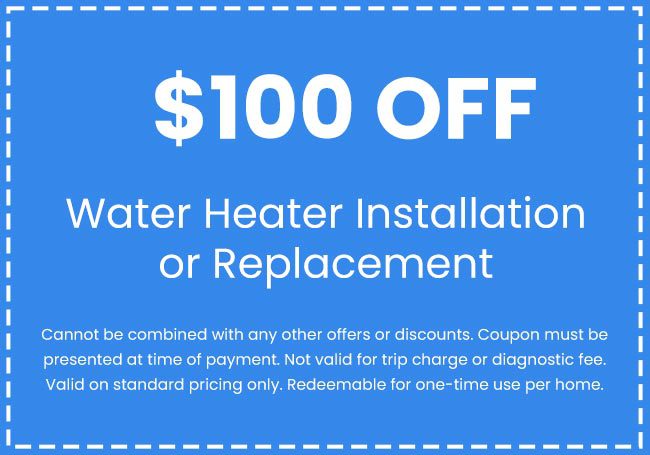 Discounts on Water Heater Installation or Replacement