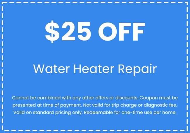 Discounts on Water Heater Repair